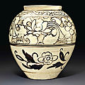 A Cizhou-type painted ovoid jar, Jin-Yuan dynasty, 12th-14th century