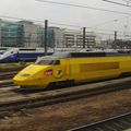 TGV 'La Poste' et Duplex, dépôt de Paris-Conflans
