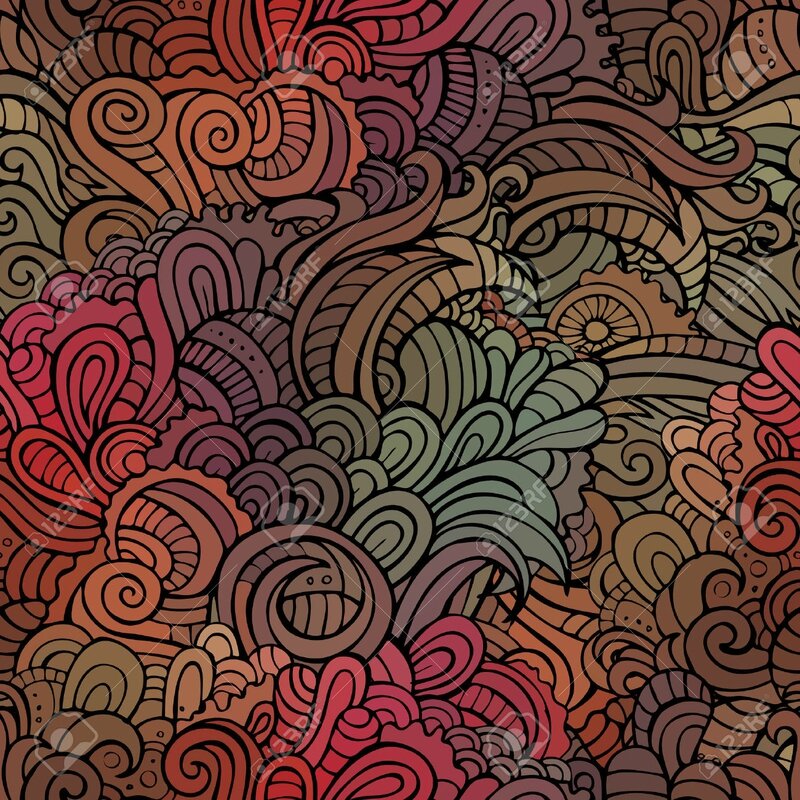 28369887-Vector-vintage-sans-soudure-motif-floral-abstrait-Sans-fin-fond--Banque-d'images
