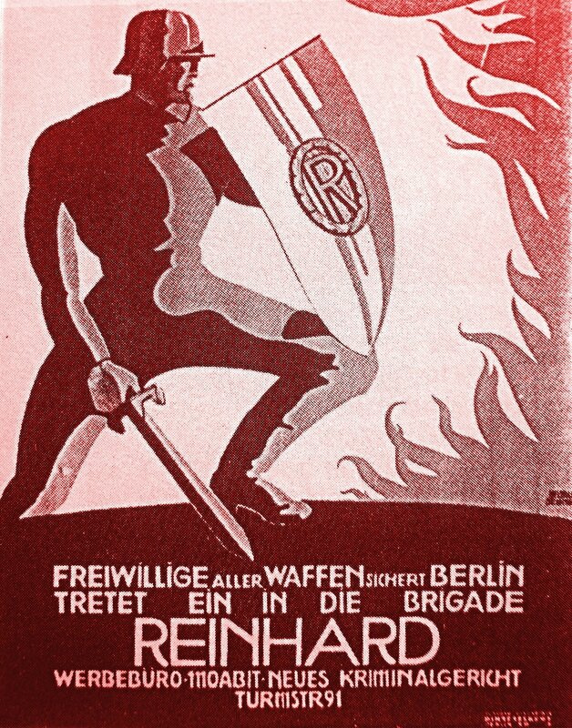 1922-affiche de la milice paramilitaire Reinhard