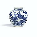 A fine blue and white 'three friends of winter' jarlet, mark and period of yongzheng