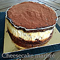 Cheesecake marbré au chocolat