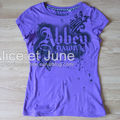 Abbey Dawn Purple Logo Tee