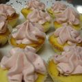 Minis cupcakes aux framboises