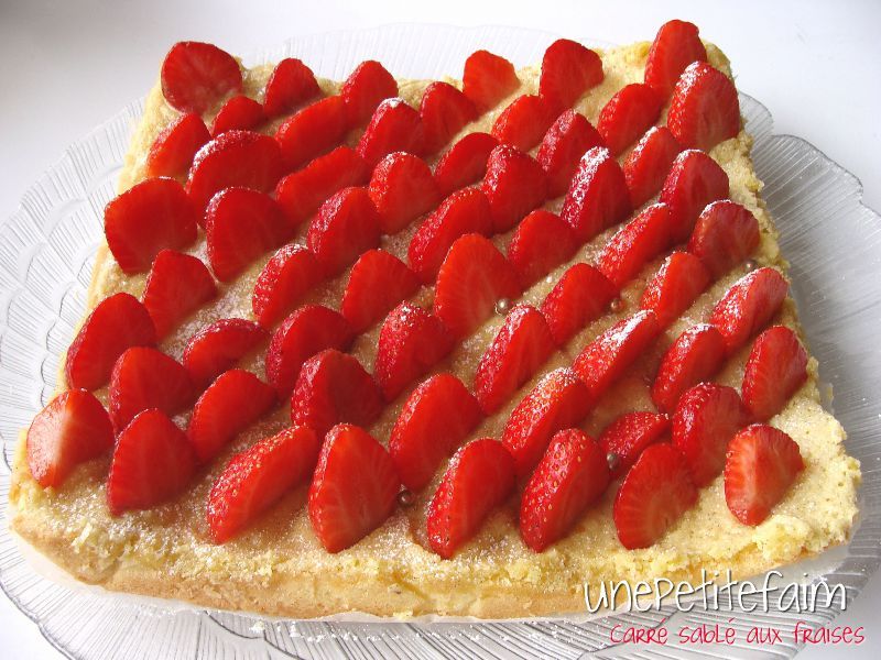 226 Carre Sable Aux Fraises Une Petite Faim