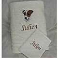 Serviette de toiette CHIEN