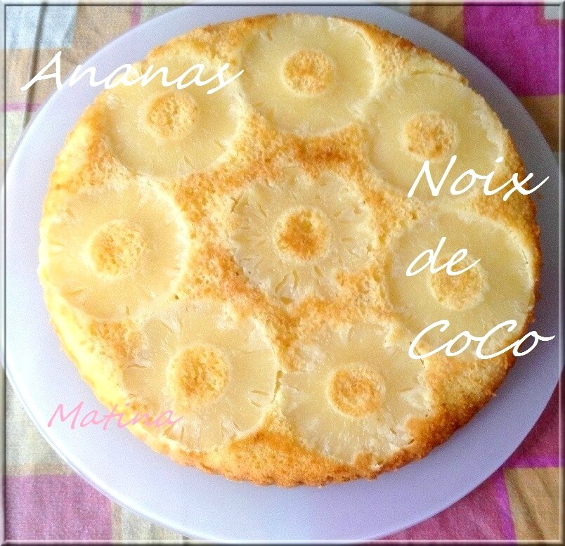 Gateau Moelleux Ananas Coco Horizon Culinaire