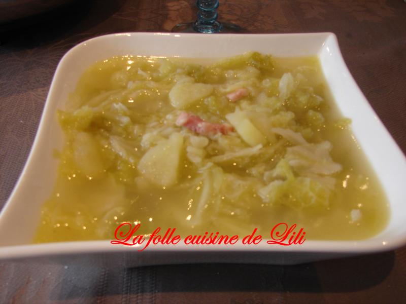 Soupe de choux à l'ancienne - La Folle Cuisine de Lili