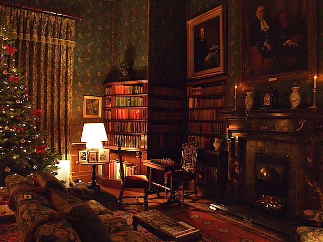 dunster castle by candleight