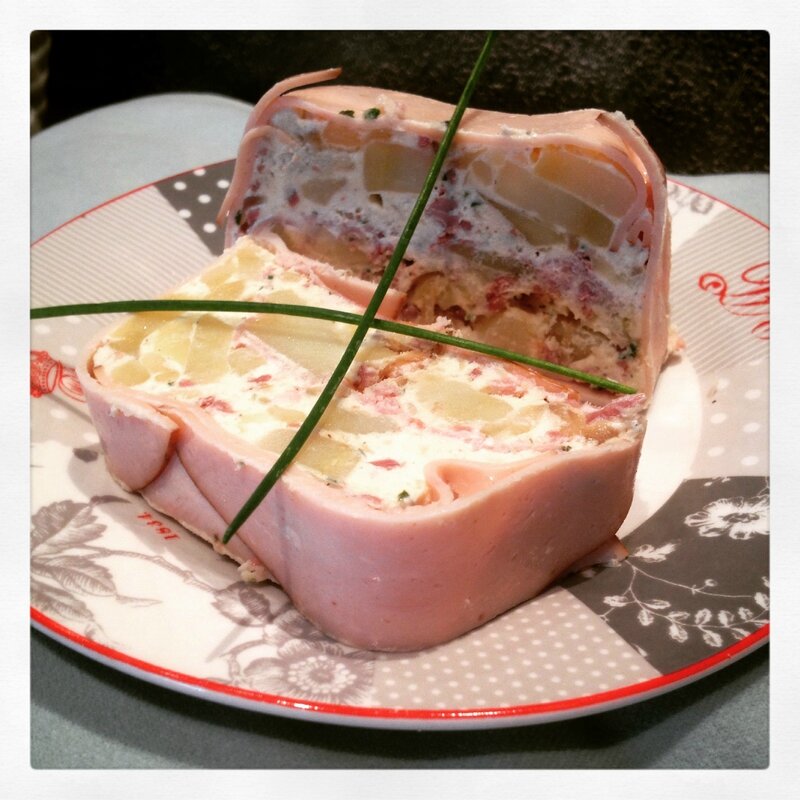 Terrine de jambon aux pommes de terre et fromage frais Cuisine et mode