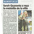 Remise de la medaille de la ville de ramatuelle 13 janvier 2015