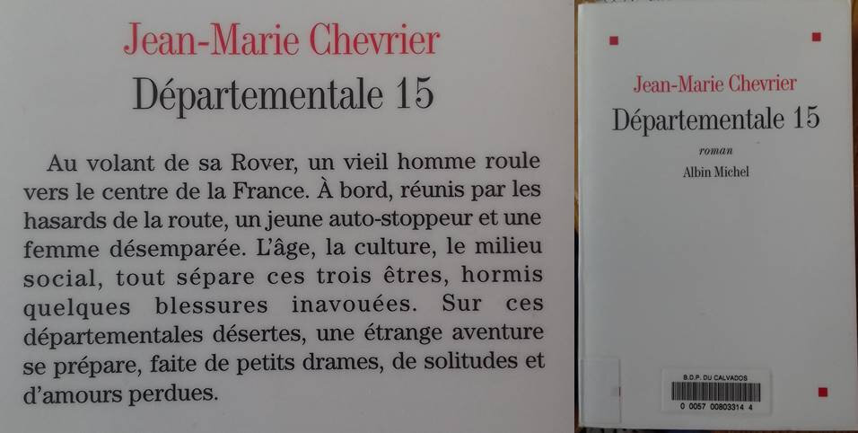Départementale 15, de Jean-Marie Chevrier - Chez Plouf