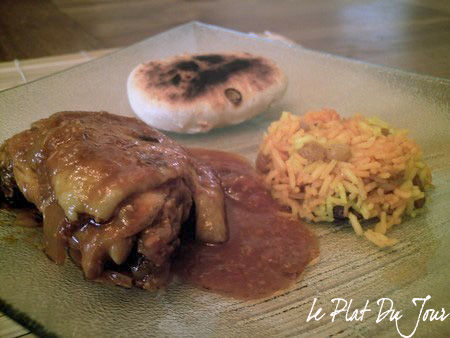 Recette de Poulet au riz jaune