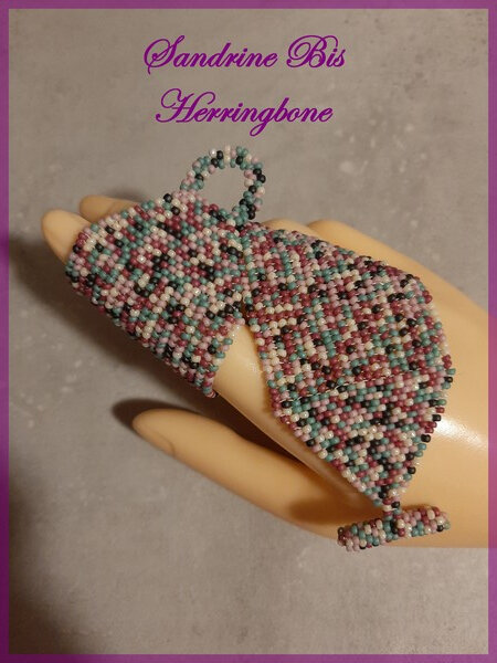 Bracelet Herringbone multicolore 1