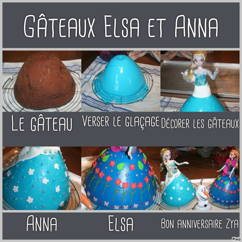 Gateaux Elsa Et Anna Tous En Cuisine Avec Nadine