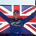 Richard burns, champion du monde des rallyes 2001.