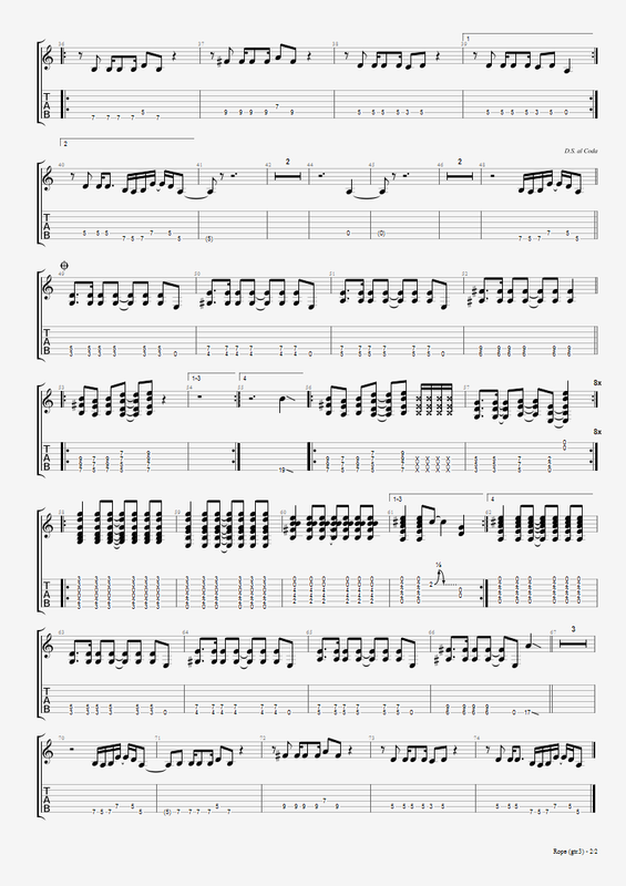 Foo Fighters Rope Hamstab