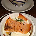 Oeufs cocotte au saumon fume