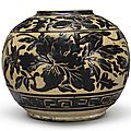 A 'Cizhou'-type cut-glaze jar, Yuan-Ming dynasty (1279-1644)