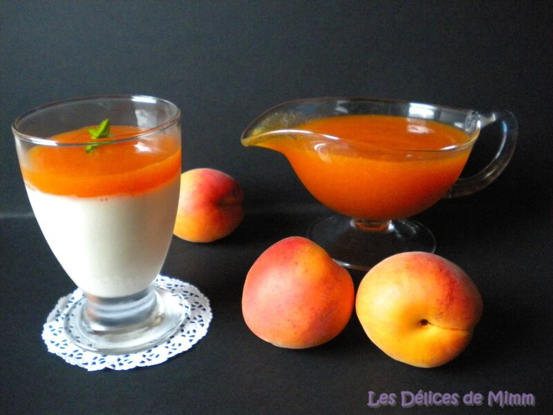 Panna cotta vanillée et son coulis d’abricots 5