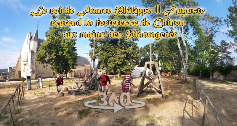 Le roi de France Philippe II Auguste reprend la forteresse de Chinon aux mains des Plantagenêt