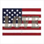Tapis love drapeau US