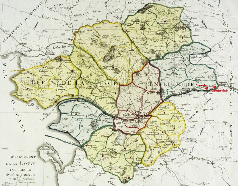Carte Loire-Inferieure 1790