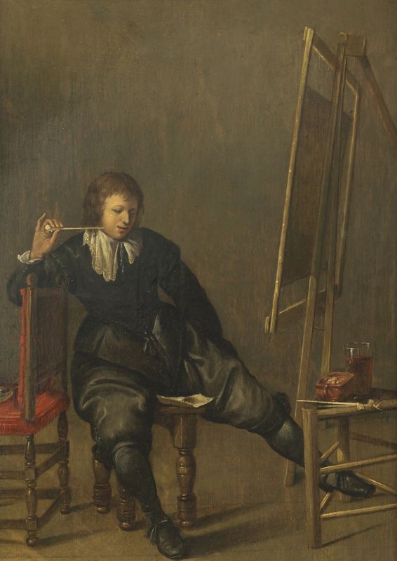 Dirck Hals (Haarlem 15911656), Le Jeune peintre Alain.R.Truong