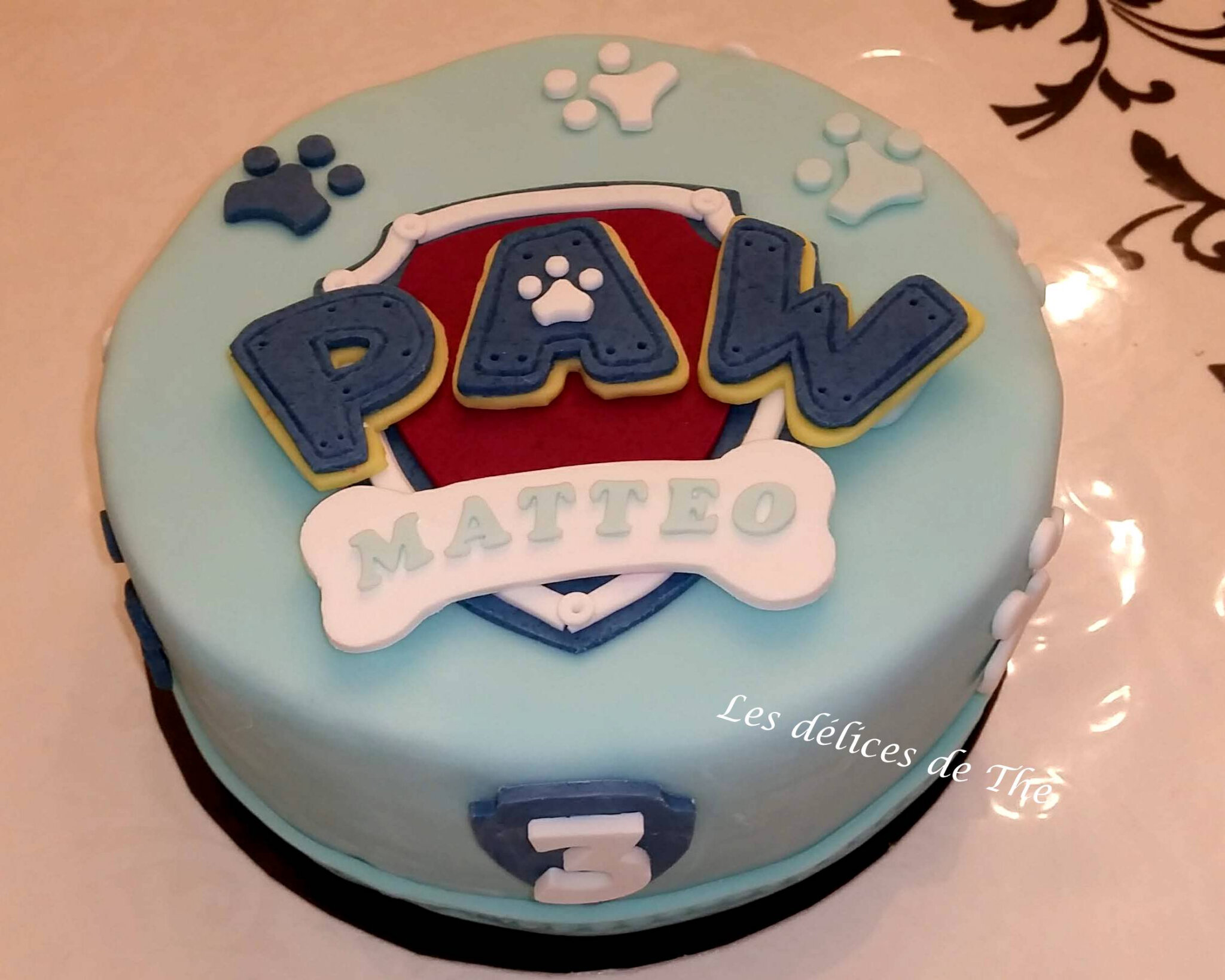 Le gâteau d'anniversaire Pat Patrouille