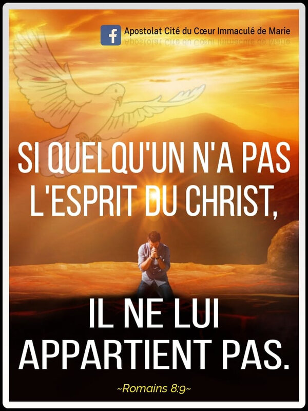 Si quelqu'un n'a pas l'Esprit du Christ, il ne lui appartient pas ...