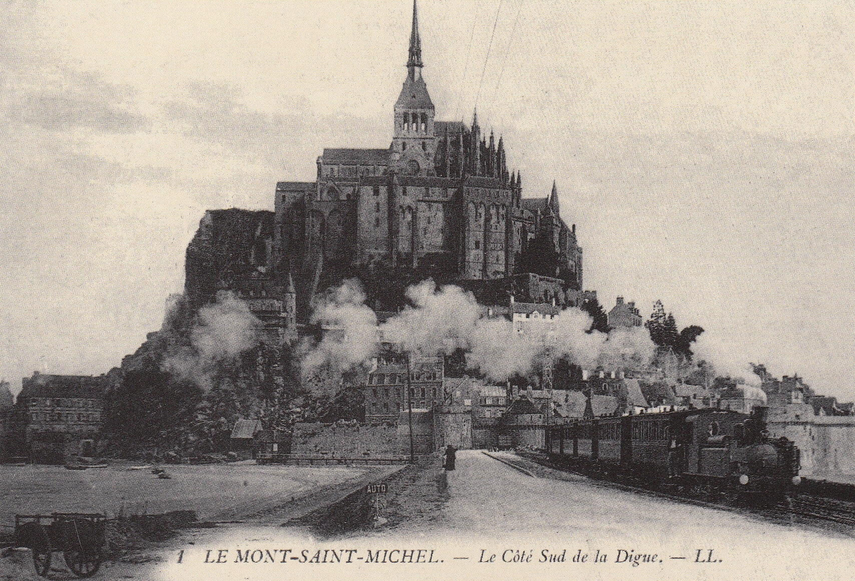 Cartes Postales De Gare Mont Saint Michel Manche Gares Et Trains