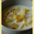 Soupe de lait de coco-orange-mangue pour marie-laure