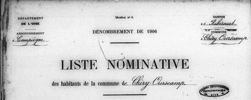 Ourscamp recensement 1906_0