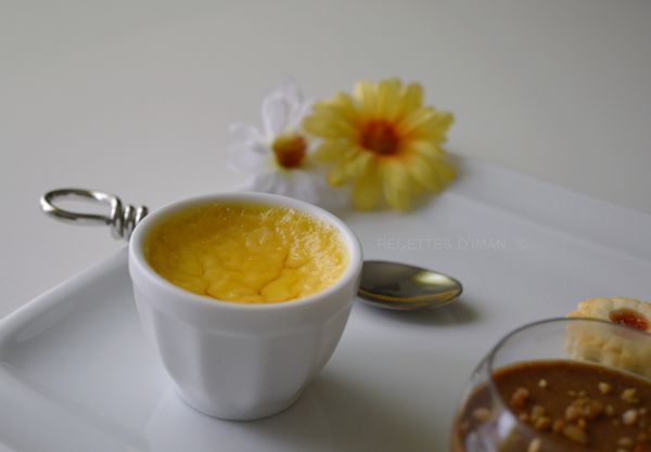 Crème aux oeufs saveur mangue