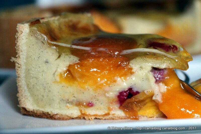 FLAN PÂTISSIER ABRICOTS FRAMBOISES