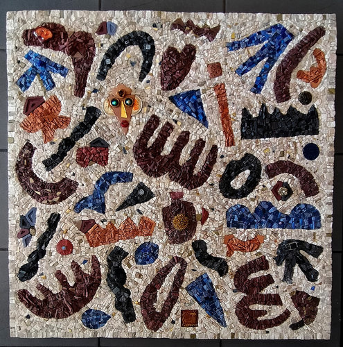 Livre sur l'art de la mosaïque en marbre ou autre en loisirs créatifs -  Outil mosaïque - Creavea