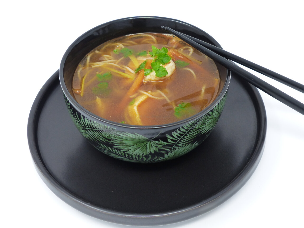 Soupe asiatique aux nouilles de riz et crevettes - 5 ingredients