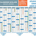 CALENDRIER DES ATELIERS