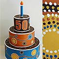 Gâteau d'anniversaire, esprit aborigène