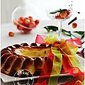 Gâteau au fromage blanc parsemé de bonnes cerises.....un délice d'onctuosité
