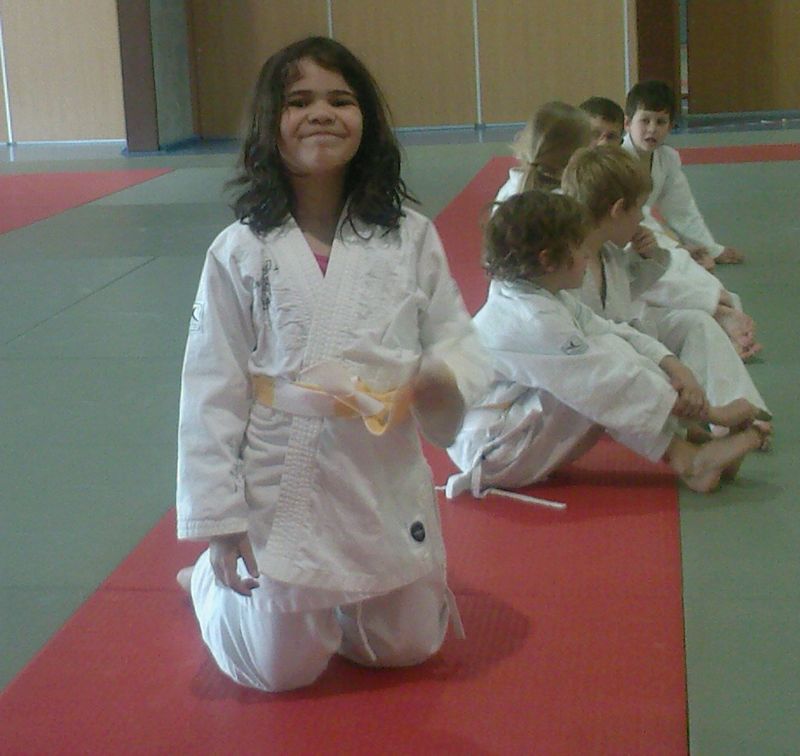 Ceinture jaune et blanche au Judo Le Blog de Jessmae