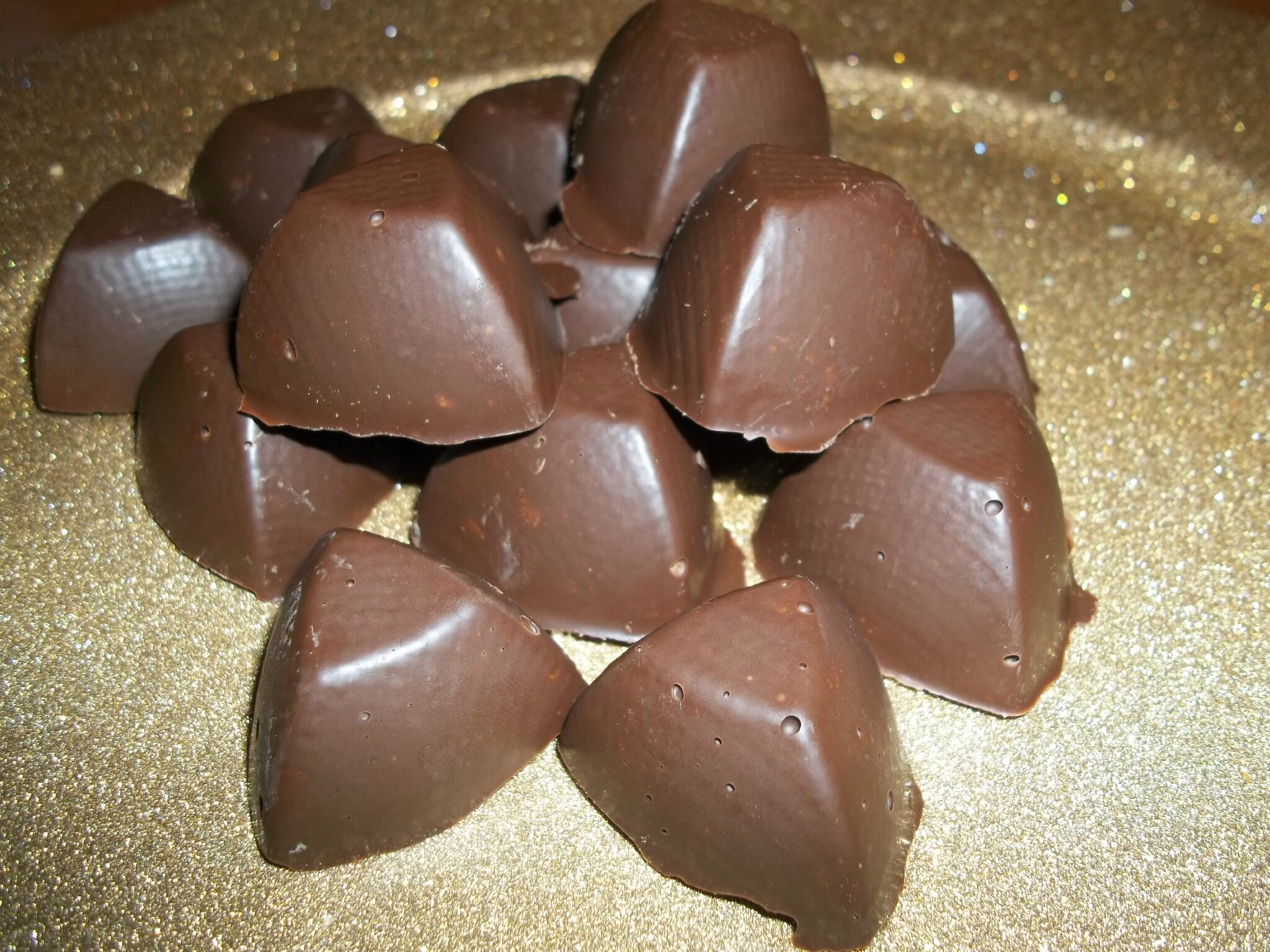 Les chocolats au praliné feuilleté - Les petites recettes de Véro