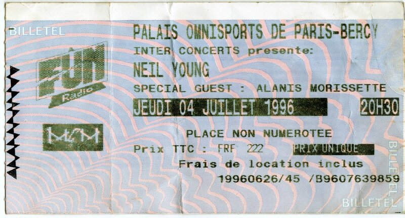 1996 07 Neil Young POP Bercy