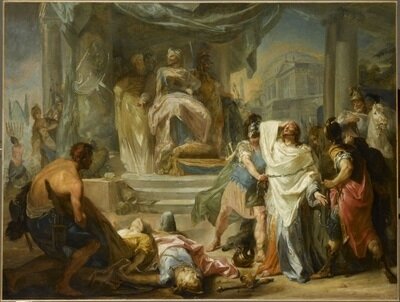 Bib-Hist-Nabuchodonosor II fait crever les yeux du Roi hébreu Sédécias