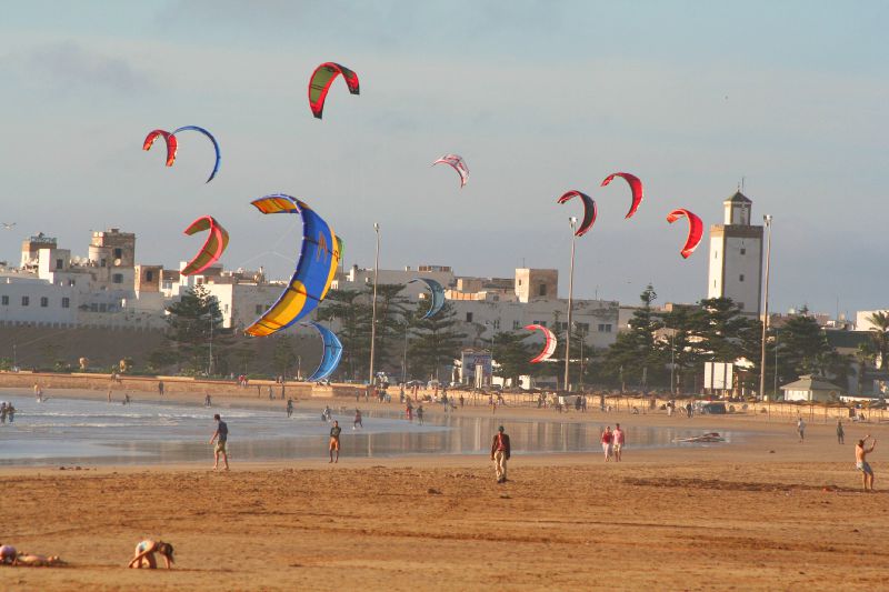 Kite Surf Sur La Plage Dessaouira Photo De Essaouira