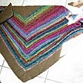 Stripe study shawl