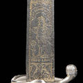 A broadsword with earlier scottish blade sold for £10,800 at bonhams