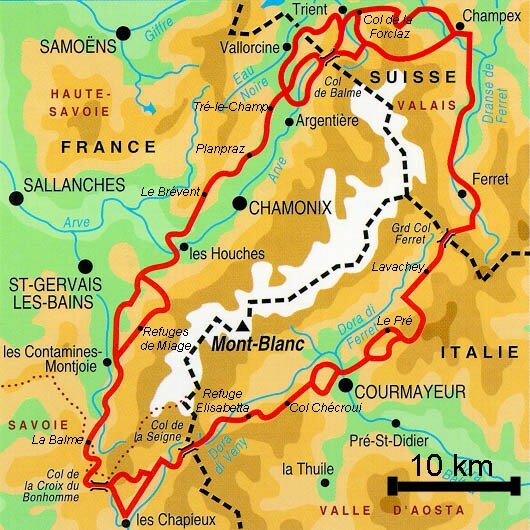 1991 Le Tour Du Mont Blanc 7 Jours Amirando