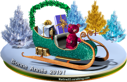 2019-bonne-année-socle-traineau-nounours
