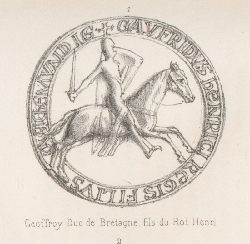 Sceau de Geoffroy, duc de Bretagne, fils du roi Henry
